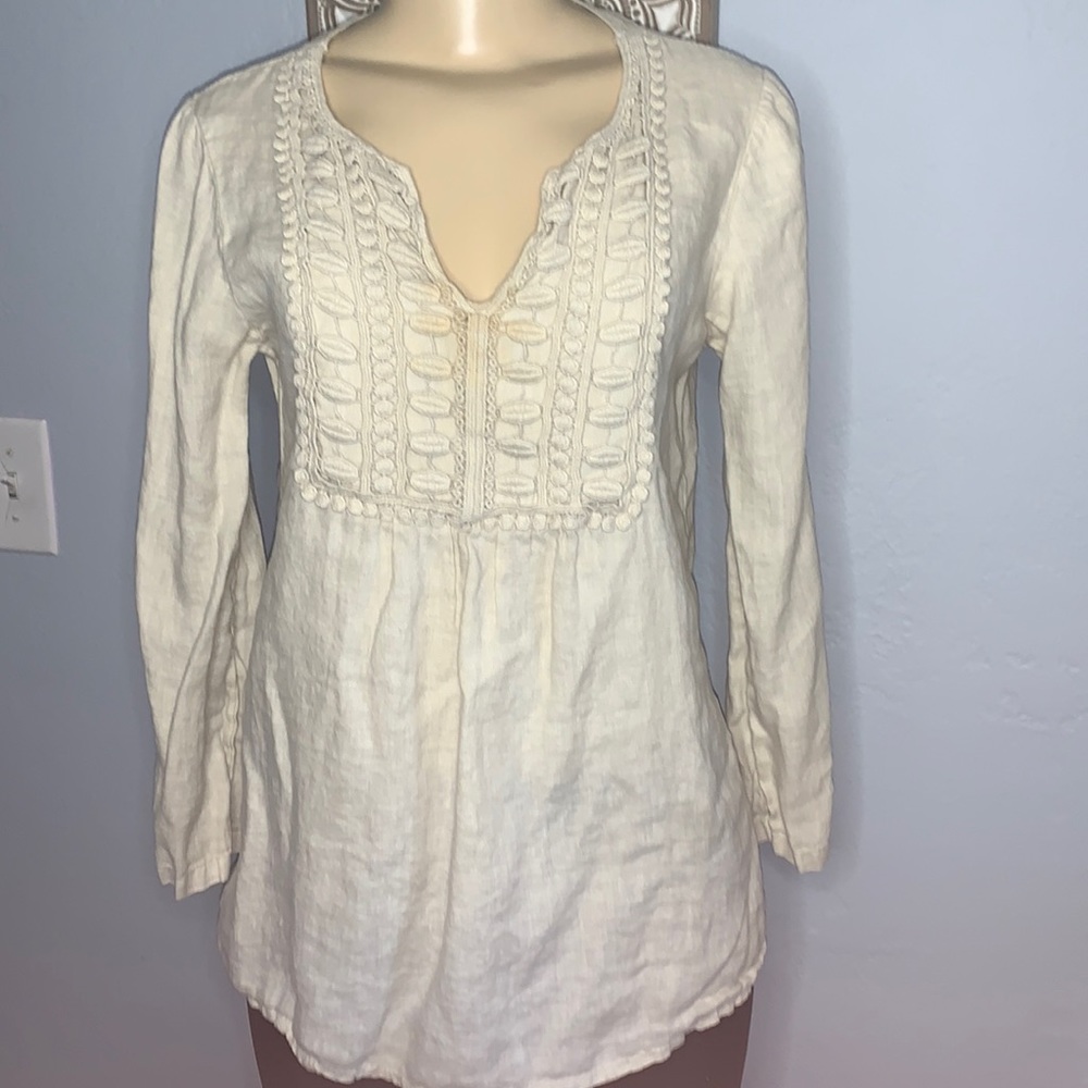 100% linen top